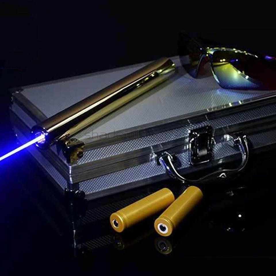 BX5-M 450nm Adjustable Focus Blue Laser Pointer Visible Laser Beam Laser Pen - Image 2 of 4