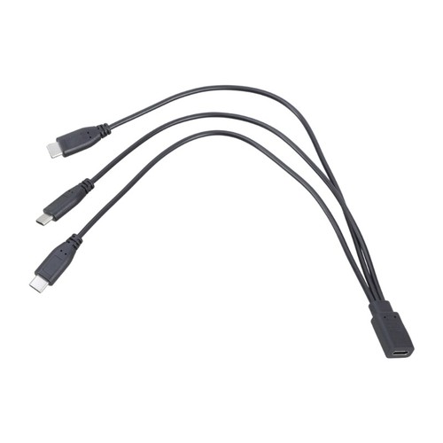 Triple Port Type C Splitter Charging Cable for Phones Tablets Gaming Devices - Zdjęcie 7 z 8