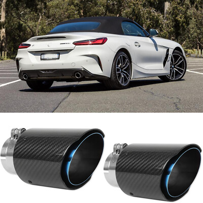 For Z4 G29 30i / M40i 4 2.5'' inlet Carbon Fiber Exhaust Tips Stainless Steel