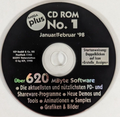 Amiga Plus Extra CD Magazin | CD Rom No. 1/98 | Nur CD-ROM | Commodore Amiga