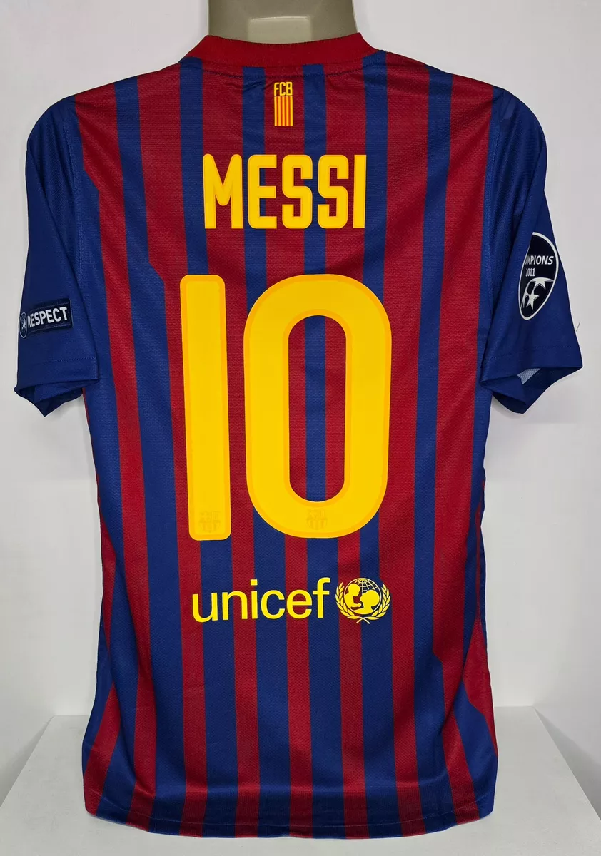 NIKE BARCELONA CHAMPIONS 2011 MATCH PLAYER MESSI XL