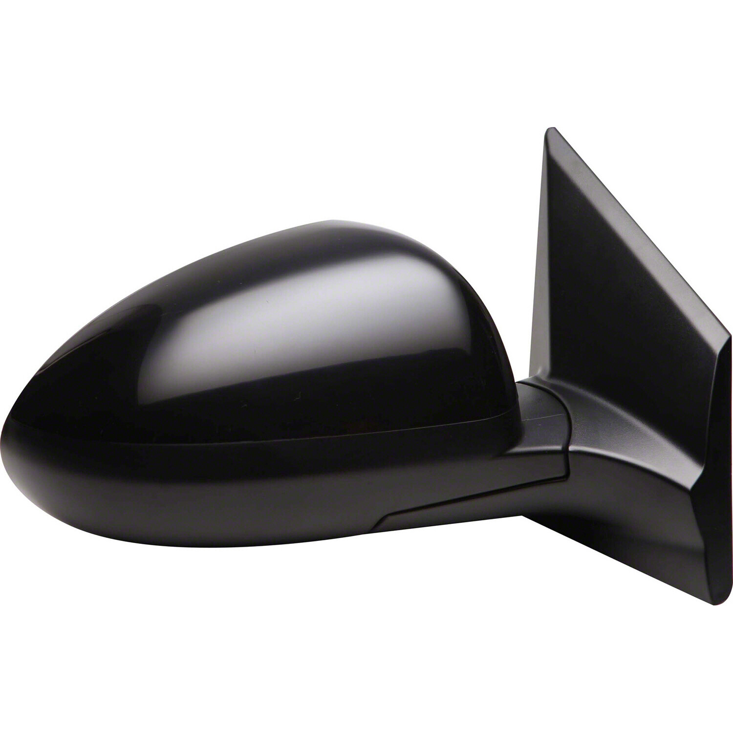 Unpainted Manual Convex Passenger Side Door Mirror Manual Folding 128-04129R