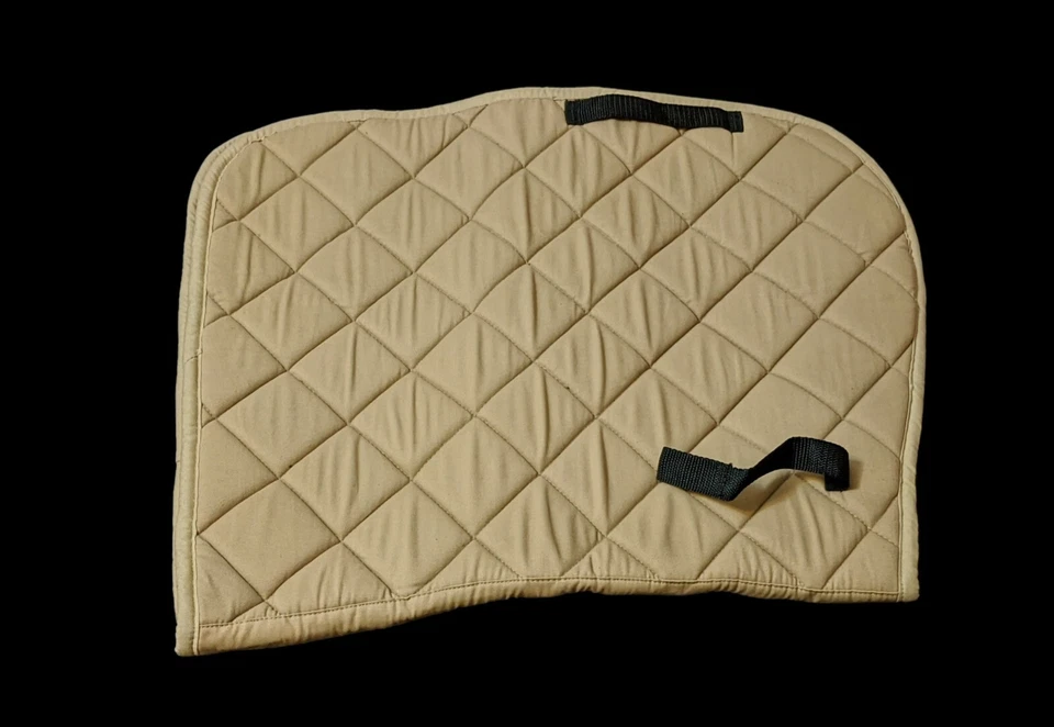 Almohadilla para silla de montar a caballo | Almohadilla para silla de montar inglesa completa equina | Color caqui y negro Foto 3 de 4