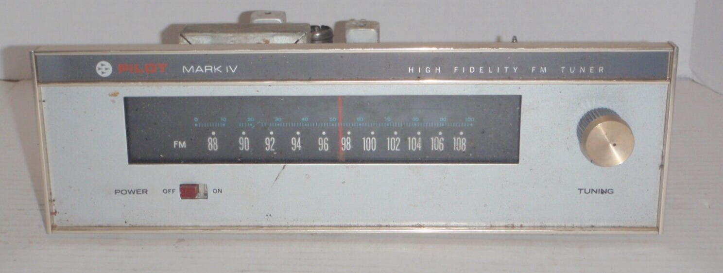 Pilot Mark IV High Fidelity FM Tuner for Parts or Repair