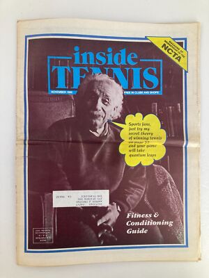 VTG Inside Tennis Magazine November 1985 Albert Einstein Fitness Guide