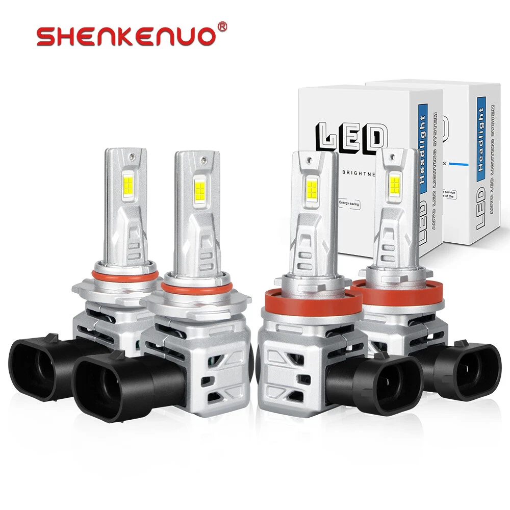 6000K LED Headlight HIGH/LOW Bulbs KIT For Chevy Silverado 1500 2500HD 2007-2020