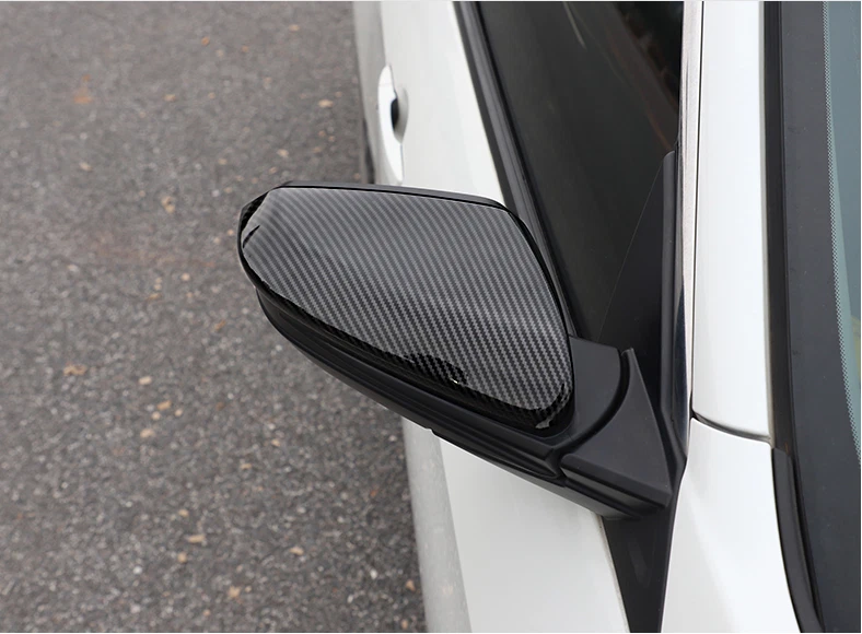 Cubierta de moldura de espejos retrovisores estilo fibra de carbono para Honda Insight 2019-2022 Foto 3 de 4