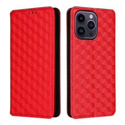 Bling Magnetic Wallet Phone Case For iPhone 16E 16 15 14 13 12 11 Pro Max XR 7 8