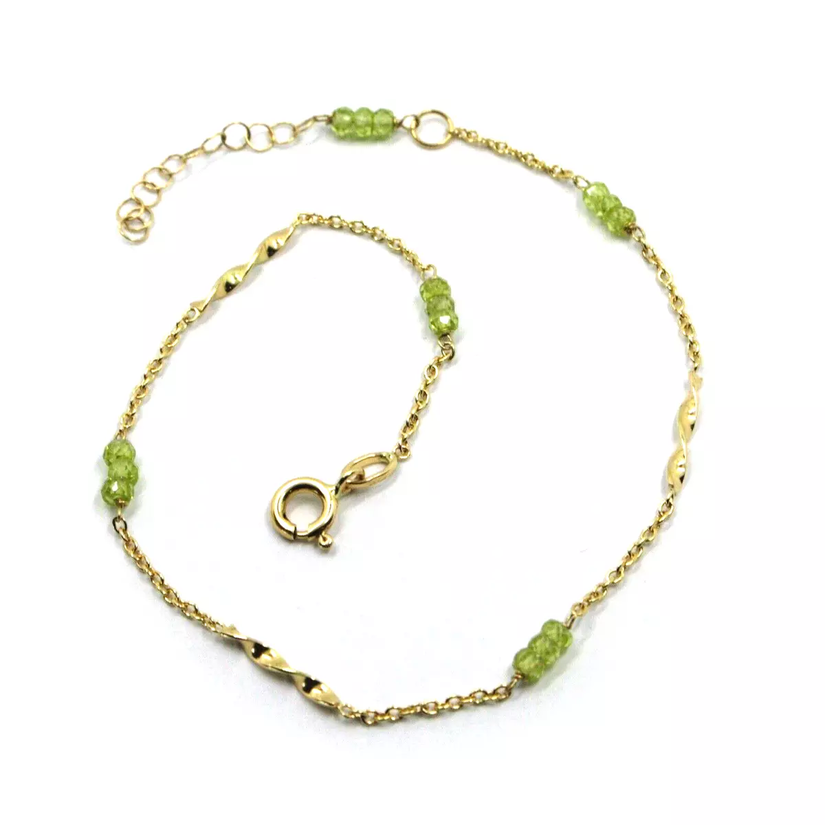 Peridot ankle sale bracelet