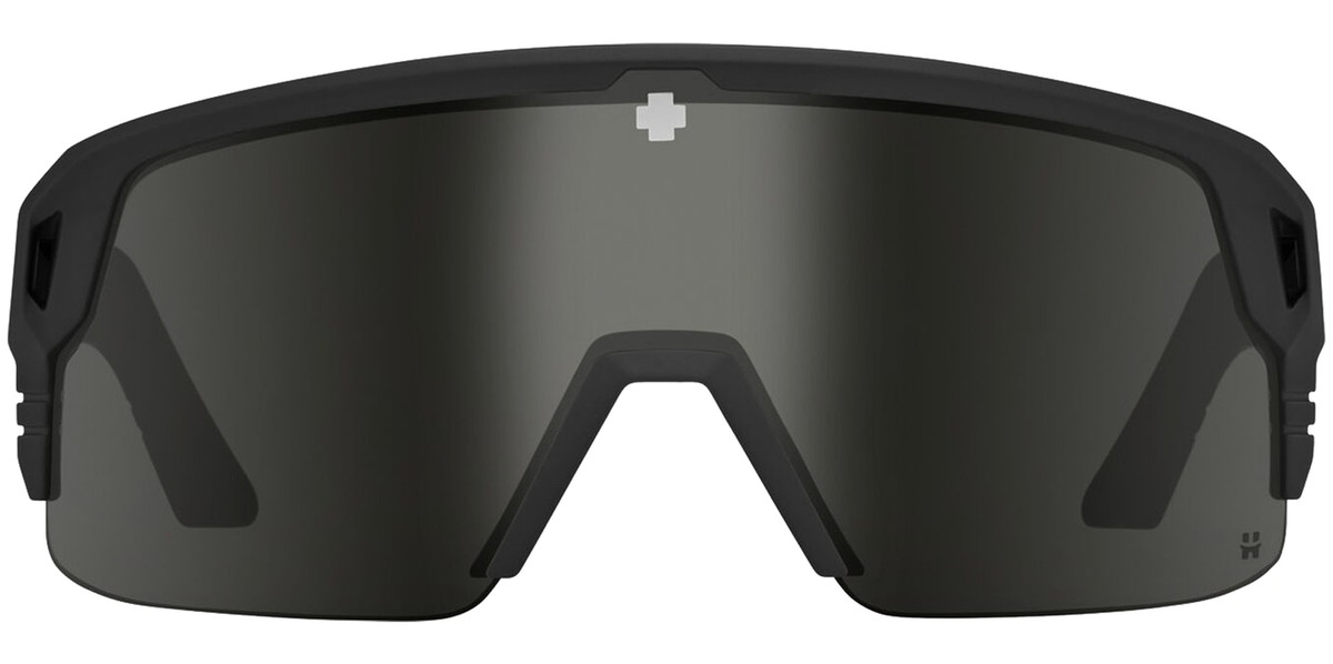 Spy Monolith 50/50 Semi-Rimless Sport Shield Sunglasses w/ Happy