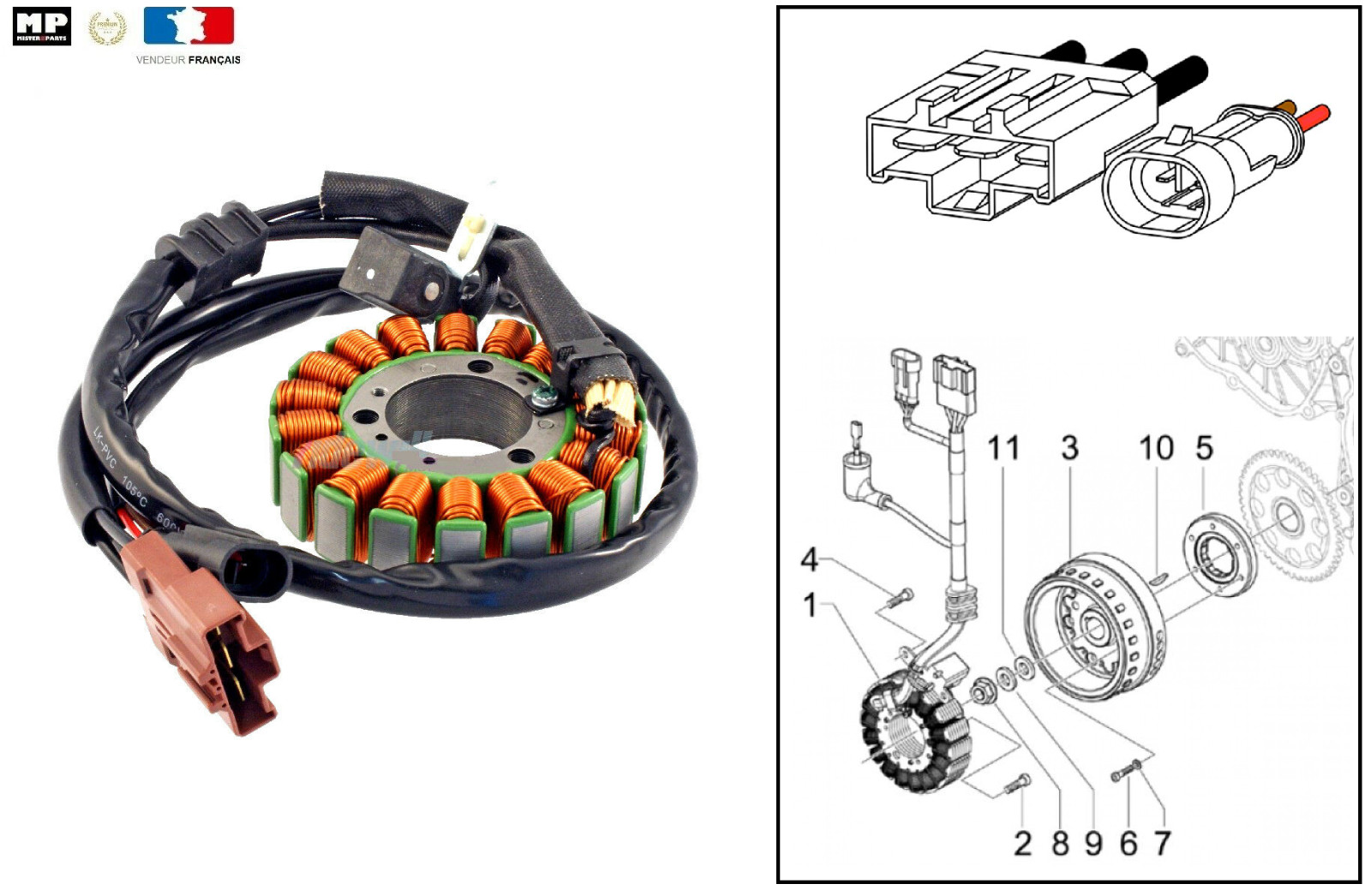 Stator d'allumage résoud vos problèmes de démarrage sur Scarabeo 500