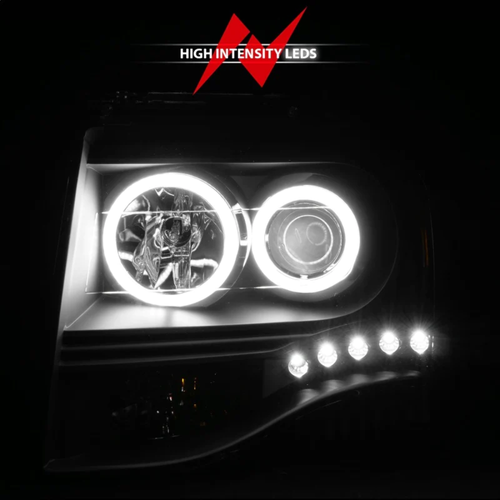 ANZO 111113 Headlight Assembly headlight Set FITS 2007 2014 ford expedition proj - Picture 14 of 20