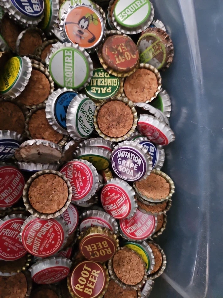 Lote de 10 tapas de botellas de refresco pop vintage TODAS SIN USAR lote surtido misterioso Foto 2 de 4