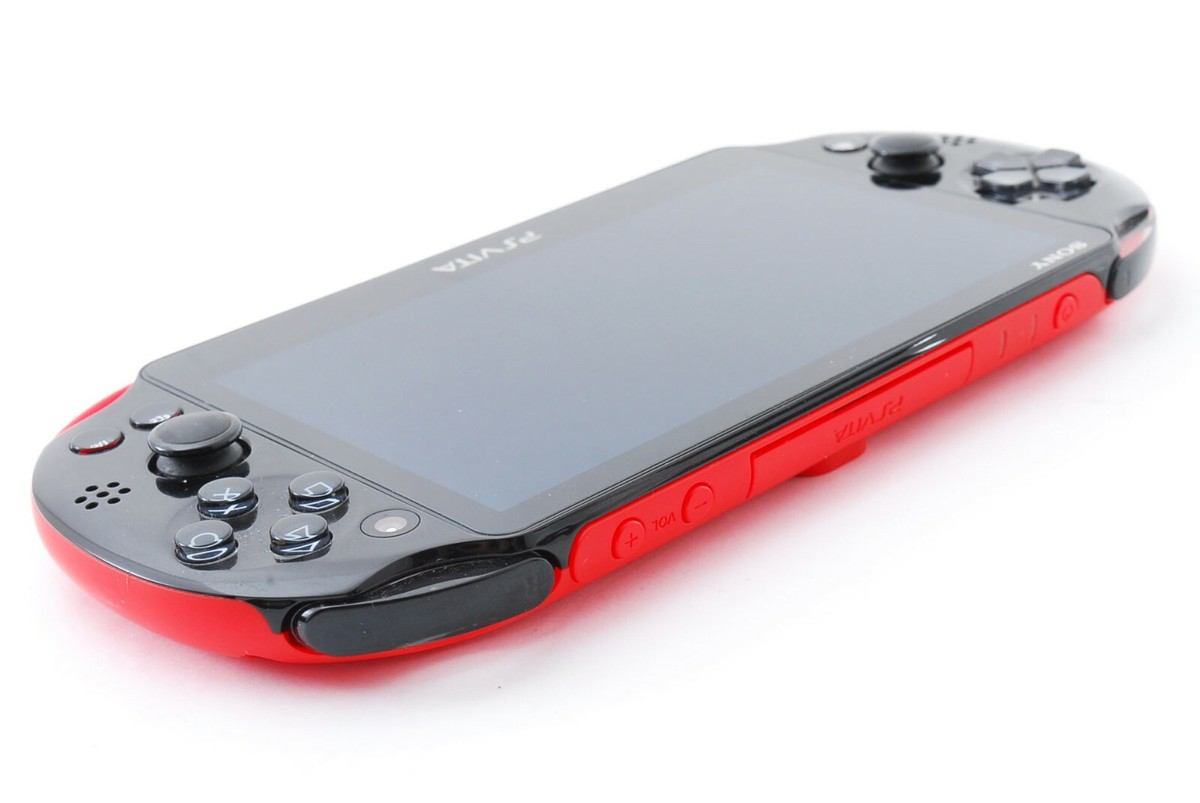 Sony PS Vita Red Black Slim Playstaiton PCH-2000 w/ Charger | eBay