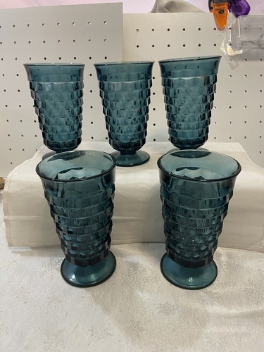Whitehall By Colony Riviera Blue Cooler Glasses Set Of 5 150.00 - 第 1/3 張圖片