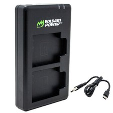 Wasabi Power USB-C Dual Battery Charger for Ricoh Pentax D-LI92