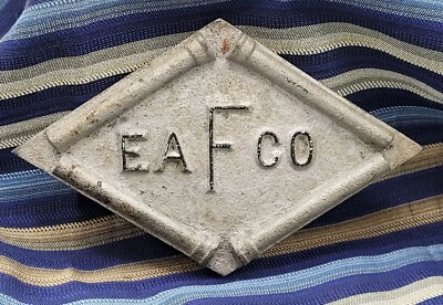 Antique Vintage E. A. F. Co. Union Made Steel Paper Weight 