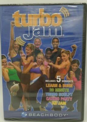 Turbo Jam 5 Workouts Learn & Burn 20 Minute Turbo Sculpt Cardio Party AB Jam NEW