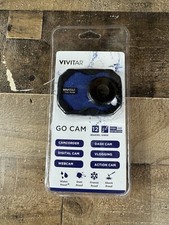 Vivitar DVR 757HD Go Action Cam Blue Waterproof Dash Cam 2 Screen