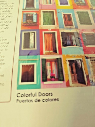 Colorluxe 500 Piece Puzzle COLORFUL DOORS Unique Shaped Pieces *SEE DESCRIPTION* - Picture 8 of 8