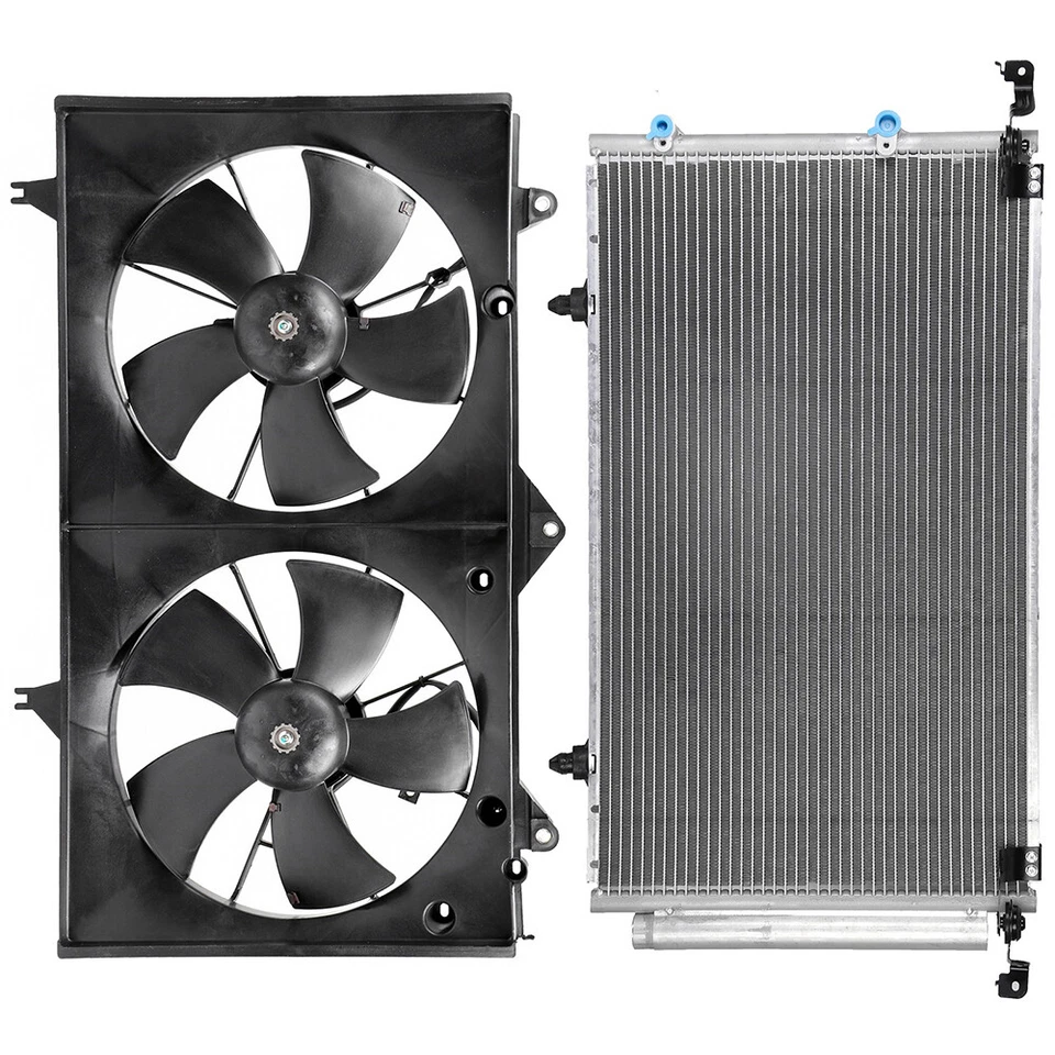 Conjunto de ventilador de refrigeración y condensador de aire acondicionado para Toyota Solara 2004 2005 2006-2008 Foto 2 de 4