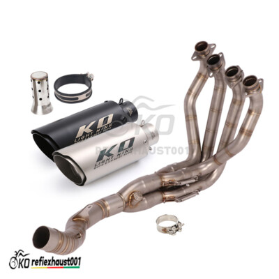 For Kawasaki Z1000 2010-2023 Complete Exhaust System Muffler Silencer Front Pipe