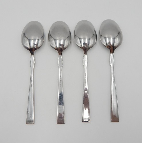 Stainless Steel Japan Soup Dinner Spoons Rose Accented Motif Handle Flatware L/4 - Picture 4 of 9