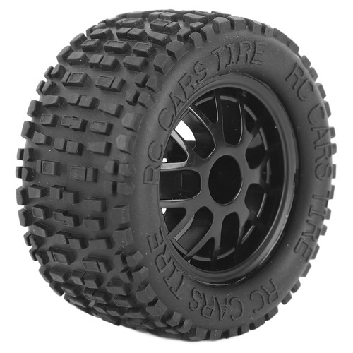Set 4 pezzi pneumatici radiocomandati gomma nera universale ruota camion per auto 1:14 1:16 1:18 - Foto 8 di 24