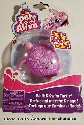 Zuru Pets Alive Pink Turtle Swims and Walks NEW 193052002594 | eBay