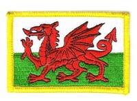 AufnäHer Wales Patch Flagge Fahne
