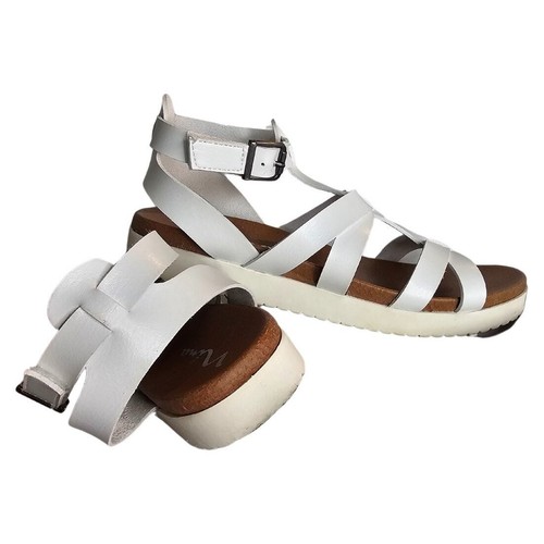 Nina Shoes Alpha Little Girls Gladiator Sandals Size 4 White Strappy Cushion - Picture 10 of 11