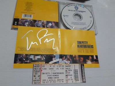 TOM PETTY and THE HEARTBREAKERS autograph She's the One signed live ticket 2014