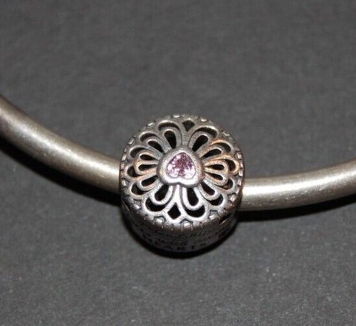 Pandora Love & Friendship Pink CHARM Bead - Picture 2 of 3
