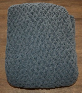 Pottery Barn Birdseye Chenille Throw Throw Blanket Afhgan