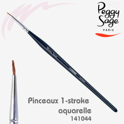 Pinceau Décoratif Pour Ongles Peggy Sage - Référence 141044 - Liner 1 Stroke - Neuf Sous Blister - Fabriqué En Corée