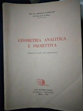 Cappelloni GEOMETRIA ANALITICA E PROIETTIVA ed. Biazzi 1946