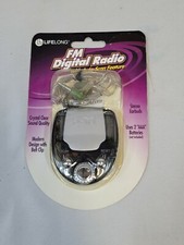 LifeLong FM Digital Radio w/ earbuds Auto-Scan New in Sealed Package Old Stock
