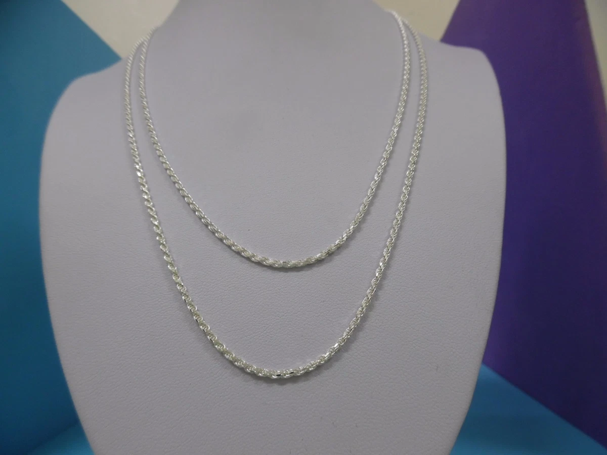 Silver chains cheap on ebay