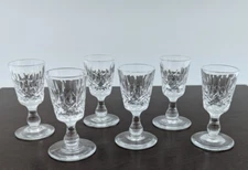 Edinburgh Crystal Appin Cordial Liquor Glass Set of 6 Glasses 3" Scotland