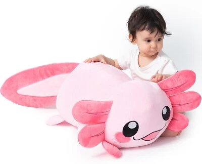 Großes XXL 85cm Axolotl Kuscheltier Plüschtier Stofftier Plüschie Kissen Axelotl
