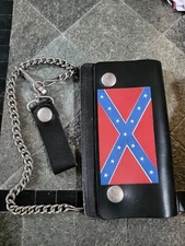 Bikers Wallet With Chain Leather Made In USA