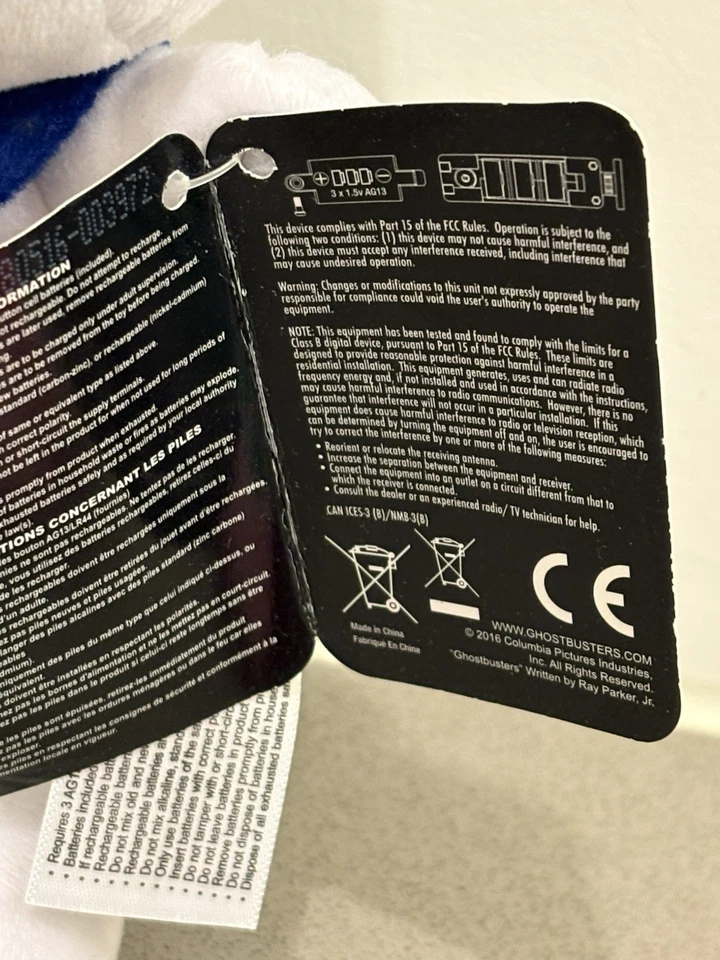 New! Stay Puft Classic Ghostbusters Talking Plush 2016 Underground Toys - Image 4 of 4