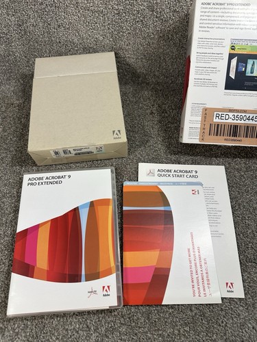 Adobe Acrobat 9 Pro Extended Windows Education with Original Box & Code - EUC - Picture 2 of 5