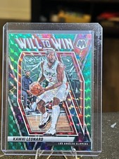 2020-21 Panini Mosaic #3 Kawhi Leonard Will to Win Mosaic Green
