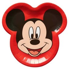 Disneys Mickey Mouse Face Shaped Lunch Plates Birthday Party Supplies 8 Count