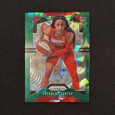 2020 Panini Prizm WNBA Chennedy Carter Green Ice RC #92 Atlanta Dream Fanatics