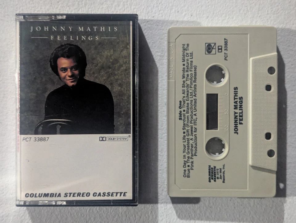 JOHNNY MATHIS Cassette Tape Lot/2 Feelings, The Christmas Music Of Johnny Mathis - Image 3 of 4