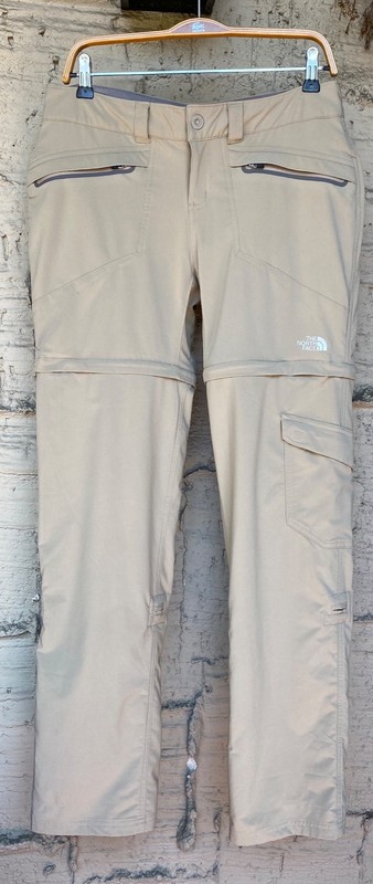 THE NORTH FACE Women’s Light Beige Convertible Hiking Pants, Size 8