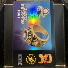 1995 Topps Stadium Club Ring Leaders Phone Card Silver 1991 All-Star Game