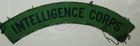WW2 THE INTELLIGENCE CORPS PRINTED SHOULDER TITLE BRITISH MILITARY PATCH BADGE